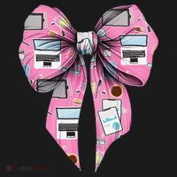 Coquette Bow Administrative Assistant Admin Laptop Girl Doggie Tank thumb 4