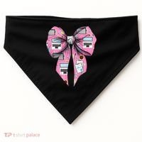Coquette Bow Administrative Assistant Admin Laptop Girl USA-Made Doggie Bandana thumb 0