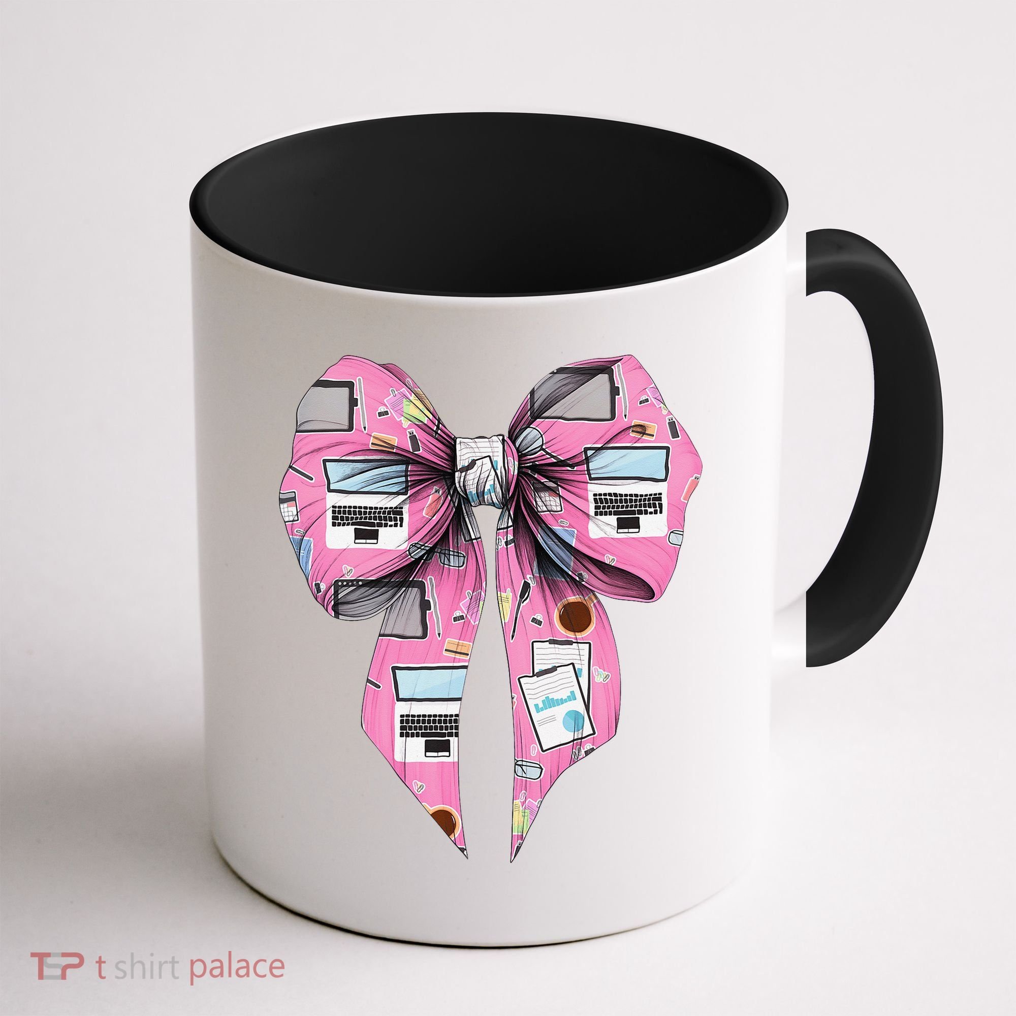 Coquette Bow Administrative Assistant Admin Laptop Girl Coffee Mug