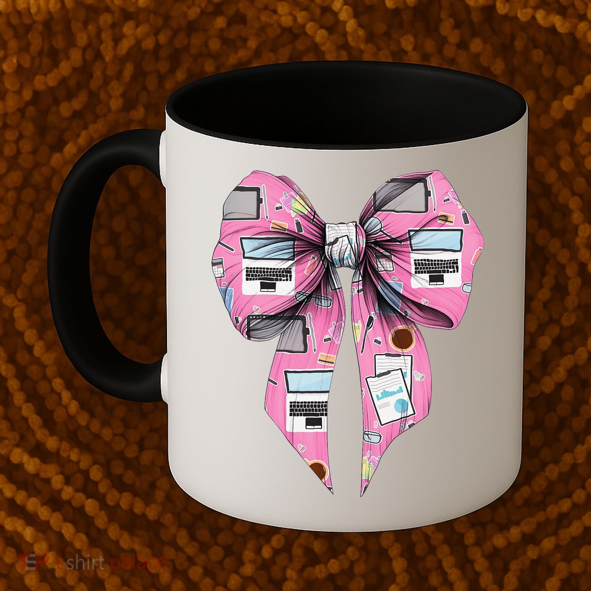 Coquette Bow Administrative Assistant Admin Laptop Girl Coffee Mug