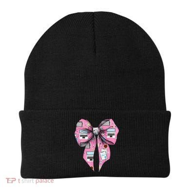 Coquette Bow Administrative Assistant Admin Laptop Girl Beanie