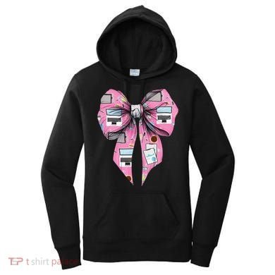 Coquette Bow Administrative Assistant Admin Laptop Girl Women's Hoodie