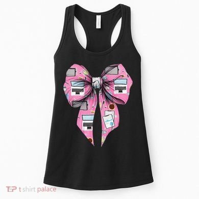 Coquette Bow Administrative Assistant Admin Laptop Girl Women's Tank Top