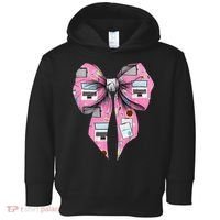 Coquette Bow Administrative Assistant Admin Laptop Girl Toddler Hoodie thumb 0