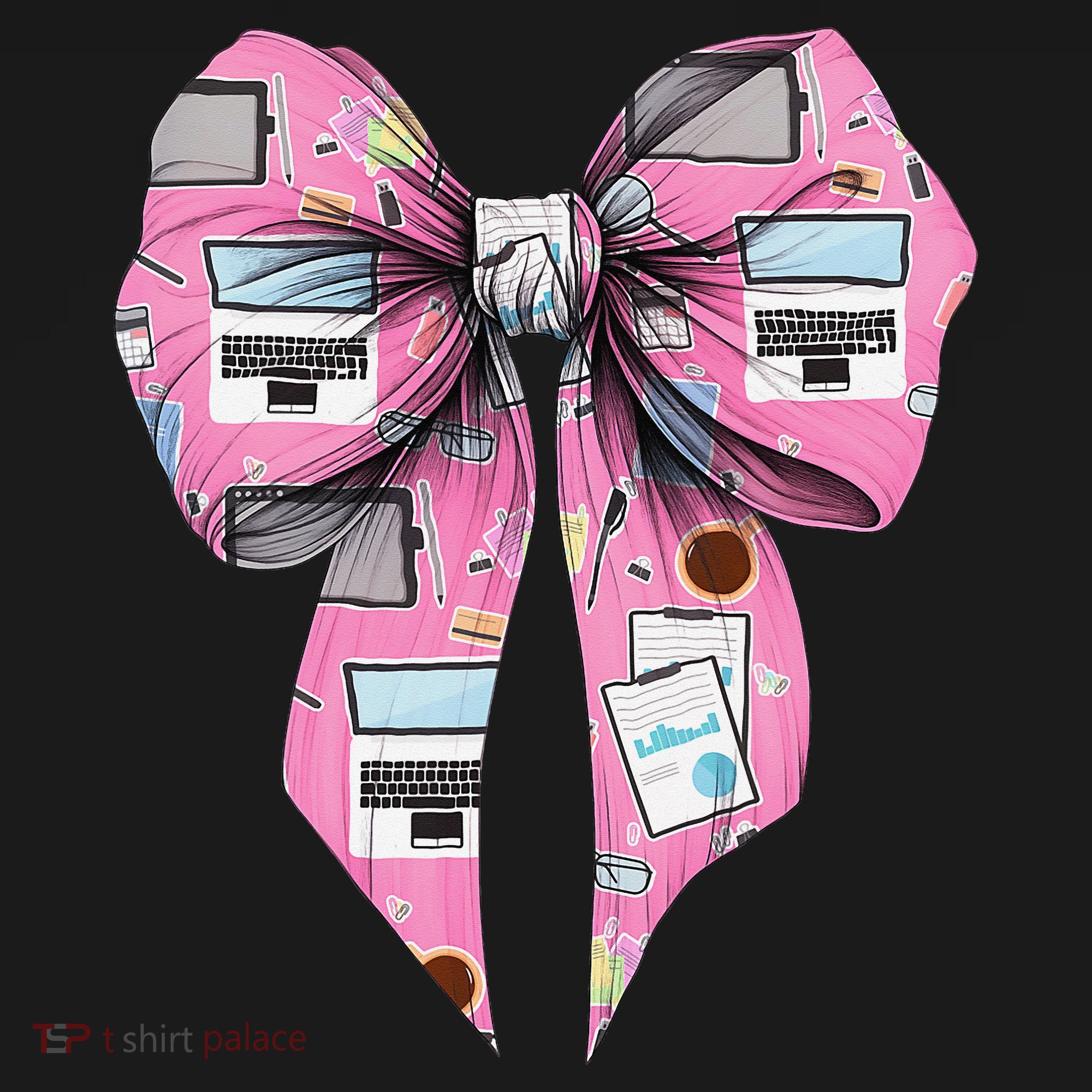 Coquette Bow Administrative Assistant Admin Laptop Girl Toddler Hoodie