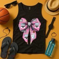 Coquette Bow Administrative Assistant Admin Laptop Girl Tank Top thumb 4