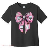 Coquette Bow Administrative Assistant Admin Laptop Girl Toddler T-Shirt thumb 0