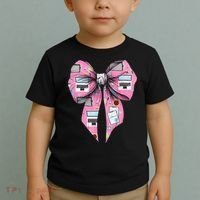 Coquette Bow Administrative Assistant Admin Laptop Girl Toddler T-Shirt thumb 2