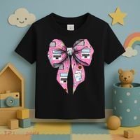 Coquette Bow Administrative Assistant Admin Laptop Girl Toddler T-Shirt thumb 3