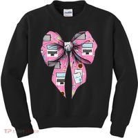 Coquette Bow Administrative Assistant Admin Laptop Girl Kids Sweatshirt thumb 0