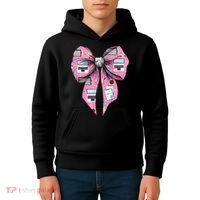 Coquette Bow Administrative Assistant Admin Laptop Girl Kids Hoodie thumb 4