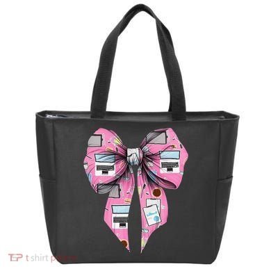 Coquette Bow Administrative Assistant Admin Laptop Girl Tote Bag