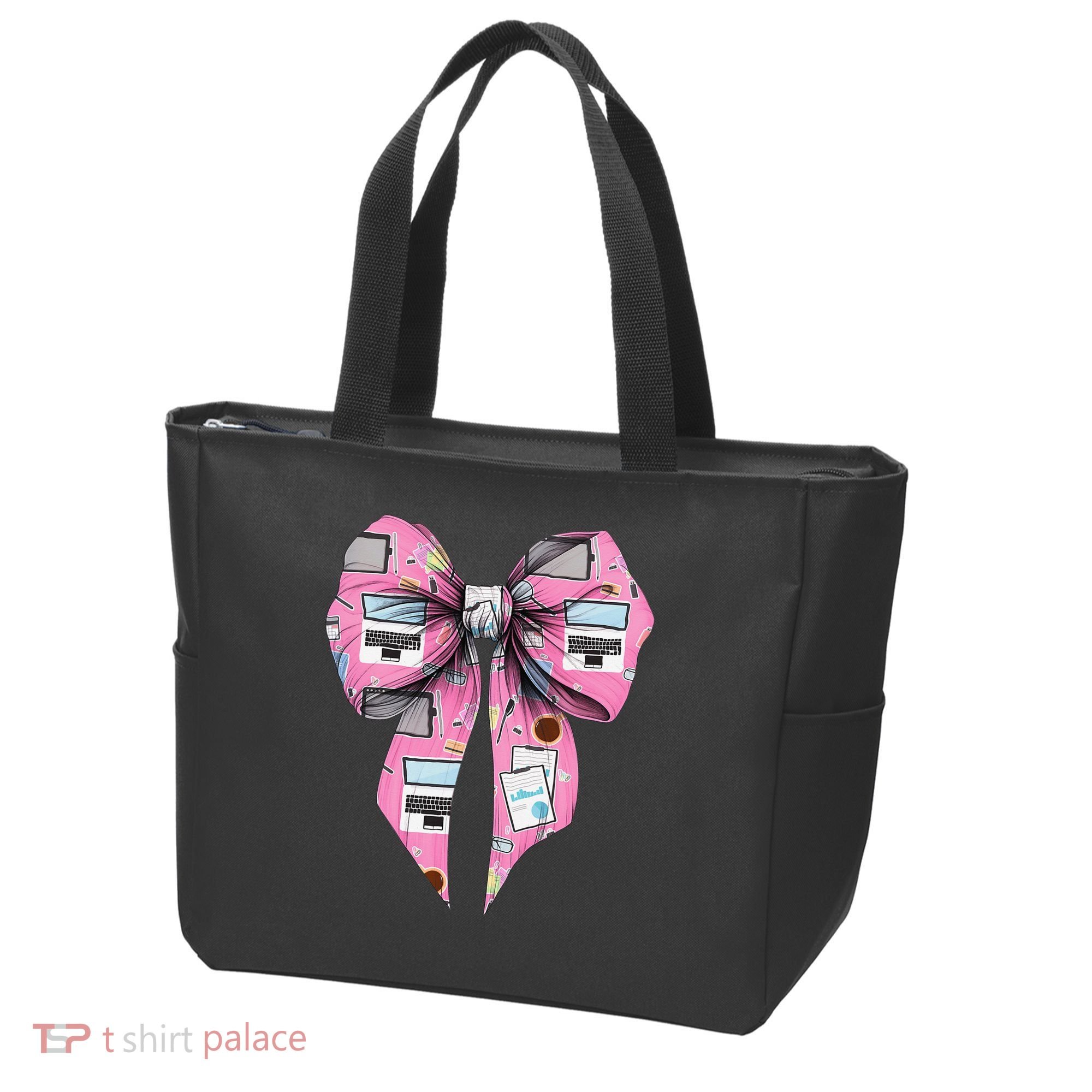 Coquette Bow Administrative Assistant Admin Laptop Girl Tote Bag