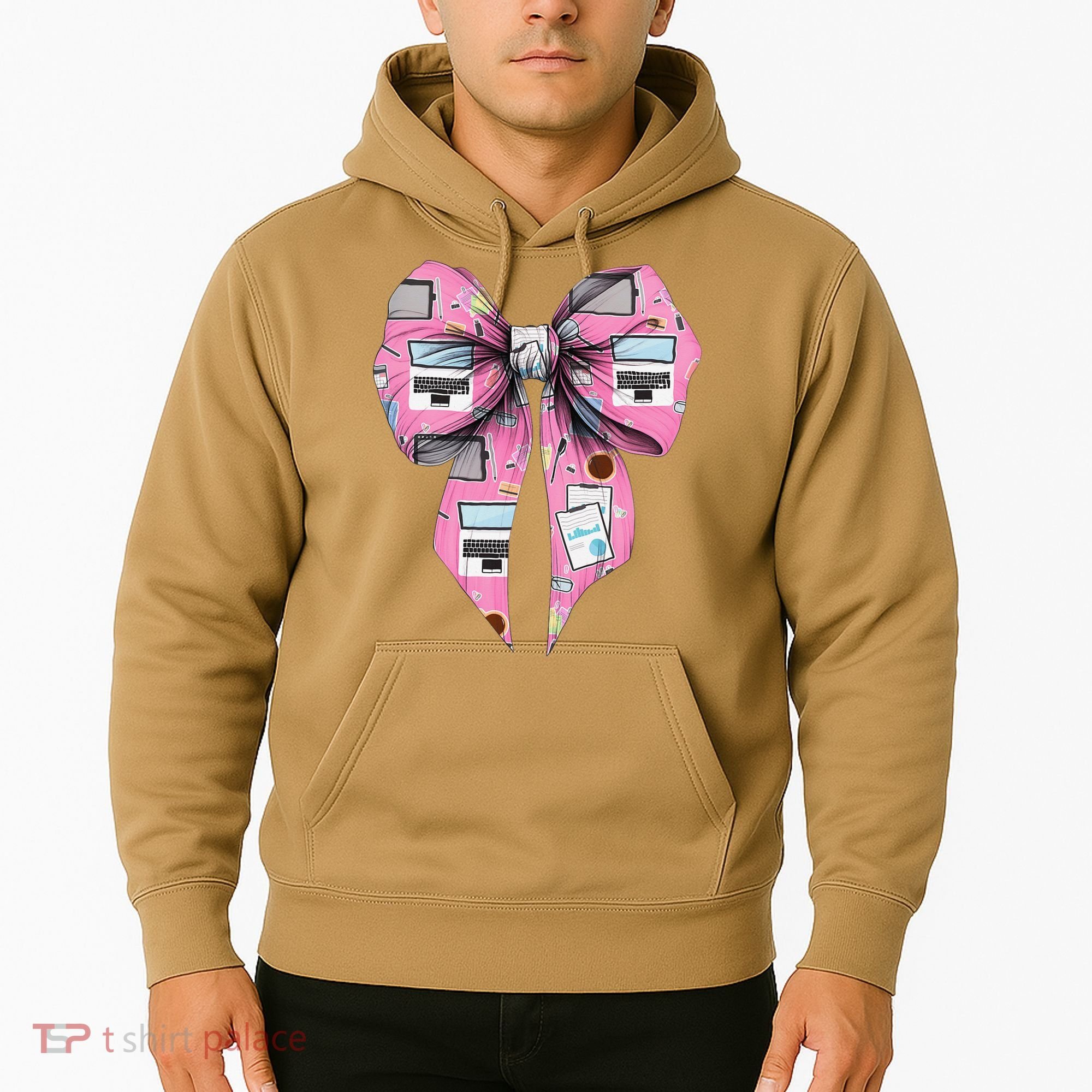 Coquette Bow Administrative Assistant Admin Laptop Girl Hoodie