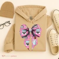 Coquette Bow Administrative Assistant Admin Laptop Girl Hoodie thumb 4