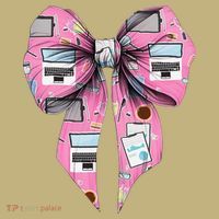 Coquette Bow Administrative Assistant Admin Laptop Girl Long Sleeve Shirt thumb 2