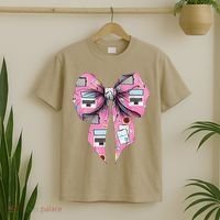 Coquette Bow Administrative Assistant Admin Laptop Girl T-Shirt thumb 2