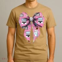 Coquette Bow Administrative Assistant Admin Laptop Girl T-Shirt thumb 3