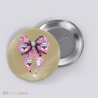 Coquette Bow Administrative Assistant Admin Laptop Girl Button thumb 0