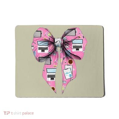 Coquette Bow Administrative Assistant Admin Laptop Girl Mousepad
