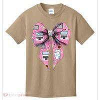 Coquette Bow Administrative Assistant Admin Laptop Girl Kids T-Shirt thumb 0