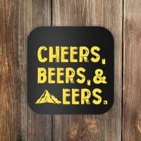 Cheers Beers And Mountaineers West Virginia Coaster thumb 0