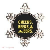 Cheers Beers And Mountaineers West Virginia Ornament thumb 0