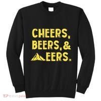 Cheers Beers And Mountaineers West Virginia Tall Sweatshirt thumb 0