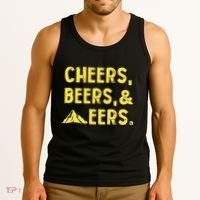 Cheers Beers And Mountaineers West Virginia Tank Top thumb 3