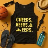 Cheers Beers And Mountaineers West Virginia Tank Top thumb 4