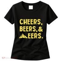 Cheers Beers And Mountaineers West Virginia Women's T-Shirt thumb 0