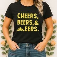 Cheers Beers And Mountaineers West Virginia Women's T-Shirt thumb 2