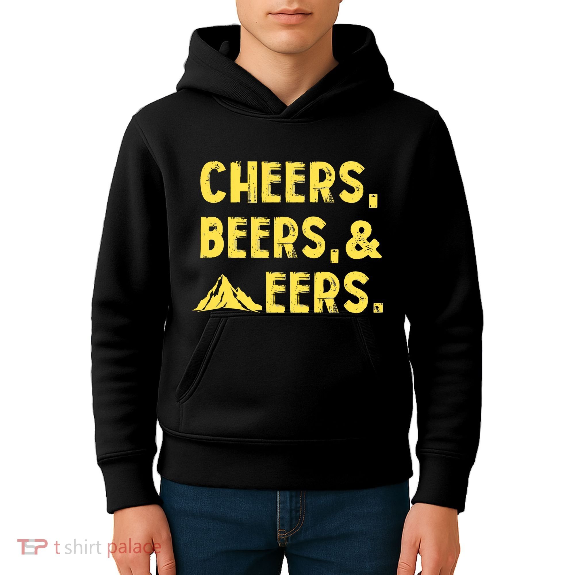 Cheers Beers And Mountaineers West Virginia Kids Hoodie