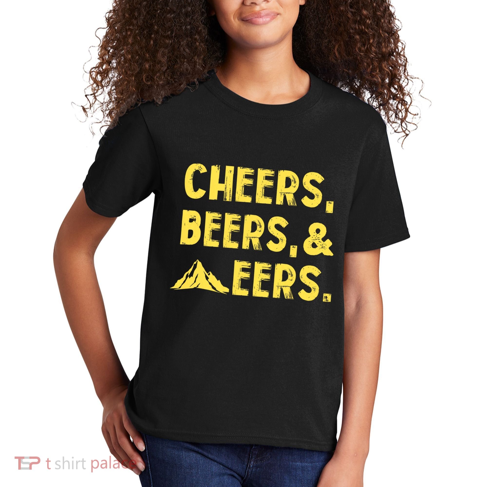 Cheers Beers And Mountaineers West Virginia Kids T-Shirt
