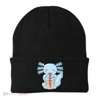 Cute Blue Axolotl Bubble Tea Kawaii Axolotls Beanie thumb 0