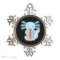 Cute Blue Axolotl Bubble Tea Kawaii Axolotls Ornament thumb 0