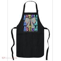 Cute Bow Autism Accept Understand Love Autism Awareness Apron thumb 0