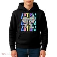 Cute Bow Autism Accept Understand Love Autism Awareness Kids Hoodie thumb 4