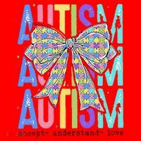 Cute Bow Autism Accept Understand Love Autism Awareness Santa Hat thumb 1