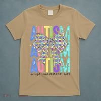 Cute Bow Autism Accept Understand Love Autism Awareness T-Shirt thumb 5