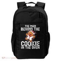 Christmas Baby Announcement Man Behind The Cookie Bump Dad Backpack thumb 0