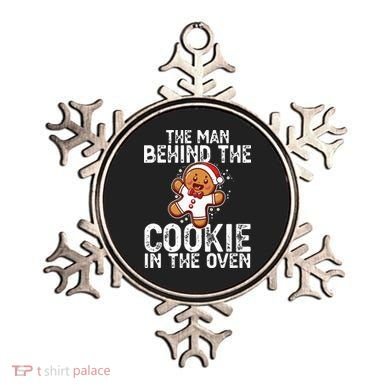 Christmas Baby Announcement Man Behind The Cookie Bump Dad Ornament