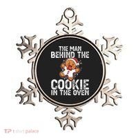 Christmas Baby Announcement Man Behind The Cookie Bump Dad Ornament thumb 0
