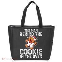 Christmas Baby Announcement Man Behind The Cookie Bump Dad Tote Bag thumb 0