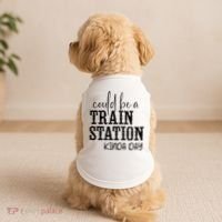 Could Be A Train Station Kinda Day Doggie Tank thumb 2