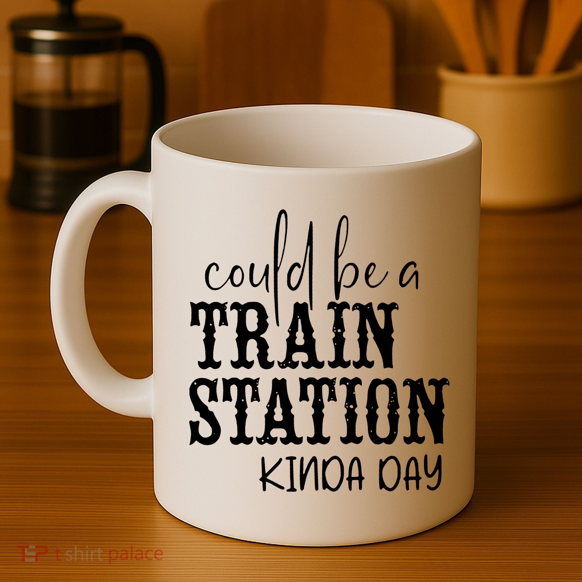 Could Be A Train Station Kinda Day Coffee Mug