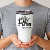 Could Be A Train Station Kinda Day Tumbler thumb 2