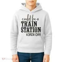 Could Be A Train Station Kinda Day Kids Hoodie thumb 4