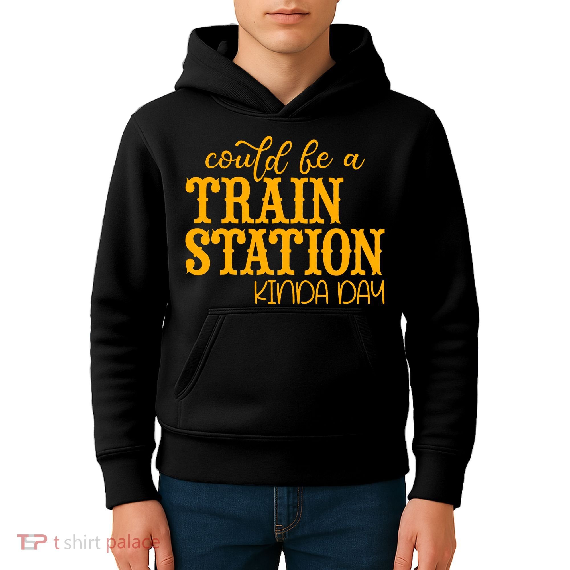 Could Be A Train Station Kinda Day Gift Kids Hoodie