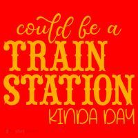 Could Be A Train Station Kinda Day Gift Santa Hat thumb 1